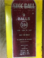 VINTAGE SKEE BALL MACHINE