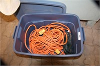 Tote With Heavy Duty Extension Cord
