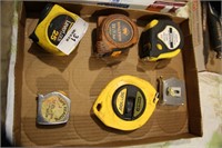 Tray Lot-6 Tape Measures
