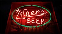 Kaiers beer. 50's, Vintage, cool sign