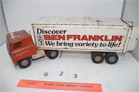 Vintage ERTL Ben Franklin Semi and trailer