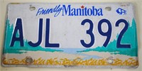 Manitoba License Plate