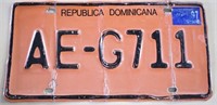 Dominicana Republic License Plate