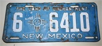 1950 New Mexico  License Plate