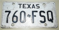 Texas  License Plate