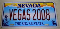 Vegas Vehicle Plate