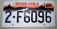 Nebraska  License Plate