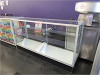 Two Glass Display Cases: 6', Full Glass, with Adju