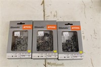 **WEBSTER,WI** (3) Stihl Oilomatic Chains 3613 005