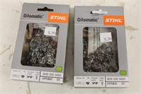 **WEBSTER,WI** (2) Stihl Oilomatic Chains 14" 3/8"