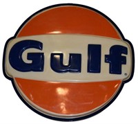 Large Gulf Lighted Gas Station Sign