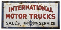 International Motor Trucks Porcelain Sign