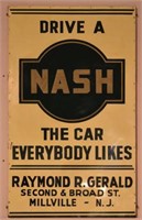 Nash Dealership Tin Sign