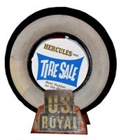 U.S. Royal Advertising Tire Display