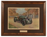 "Black Label Bentley" Lithograph by Gerald Coulson