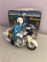 Tin friction  traffic motorcycle policeman boxed