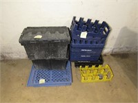 Coke trays, plastic totes and more