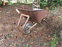 Old Metal Wheelbarrow