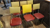 6 Vinyl Chairs