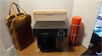 Black and Decker coffee maker, Thermos and Case