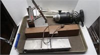 Heating Lamp, slicer and various kitchen items