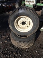 (2) Carlisle Garden Tractor Wheels & Tires