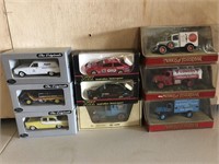 9 x boxed Traxx & Matchbox cars