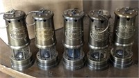 (5) Beamish Mahogany Copper Brass Lanterns