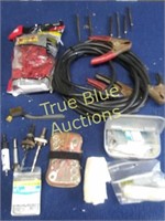 Jumper Cables, Wire Clamps, Drill Bits, Knives