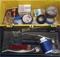 Assorted Tape & Toolbox