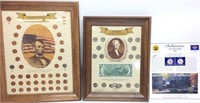 FRAMED PENNY COLLECTION/FRAMED NICKEL COLLECTION