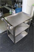 STAINLESS STEEL CART ON CASTERS