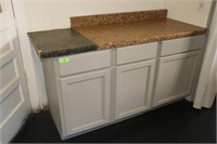 WOOD CABINET WITH COUNTERTOP