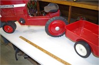 International pedal Tractor and wagon