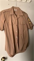 Army shirt sleeve button up size M