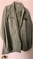Army green shirt jacket and pants size 15.5x33