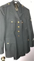 Army dress green coat size 39s and pants