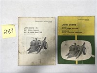 (2) JD Operator Manual: 227&227S Corn Pickers
