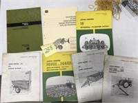 (7) JD Operator Manuals & Parts Catalog: