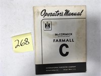 IHC Operators Manual: Farmall C Tractor