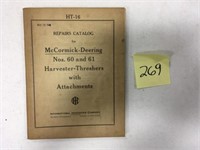 IHC MCCormick Nos. 60& 61 Harvesters Thrashers