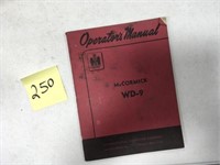 IH Operation Manual: McCormick WD 9