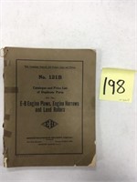Original Catalog & Price List for E-B