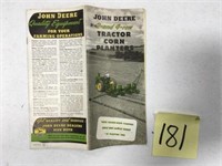 JD Sales Brochure: 2 & 4 Row Corn Planters (1947)