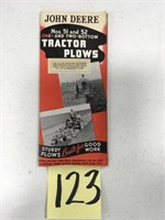 JD 1 & 2 Bottom Plow Brochure (1941)