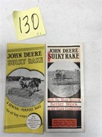 (2) JD Brochures Sulky Rake