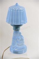 Blue Glass Matching Lamp & Shade - Siesta Mexican