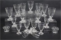 Etched Hobnail Base Wine & Aperitif Glasses