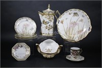 Nippon Hand Painted Gold Chocolate Pot & China Set