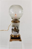 Homestead Cylinder Milk Glass Electric Light